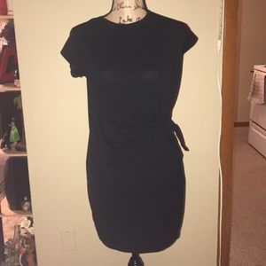American Eagle tie front t shirt dress